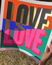 Load image into Gallery viewer, Love Is Love (24ct Gold Leaf)
