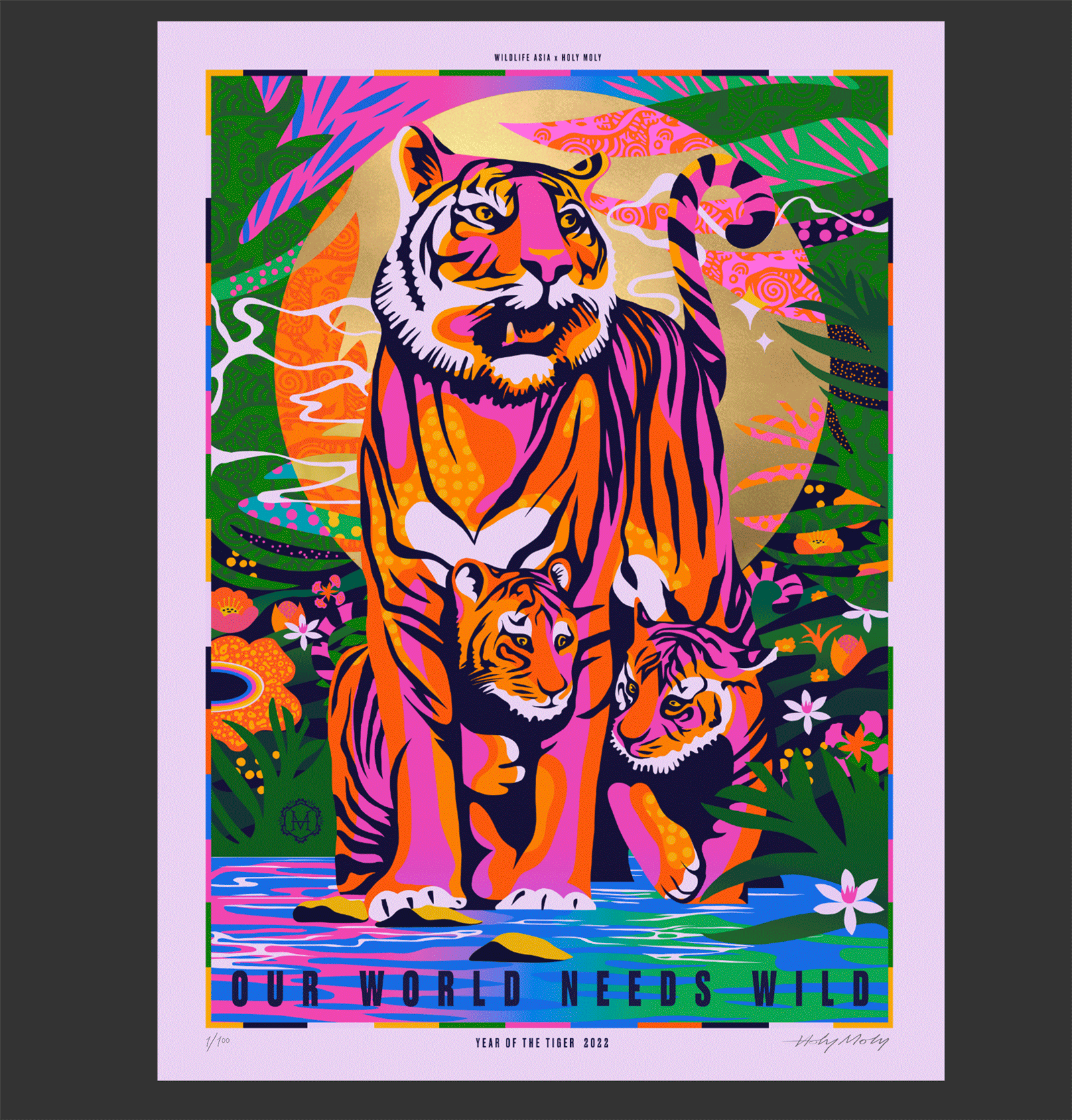 Year of the Tiger 'Our World Needs Wild' Limited Edition Gold