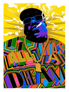 **Artist Proofs** The Notorious B.I.G [Gold Print] Officially Licensed