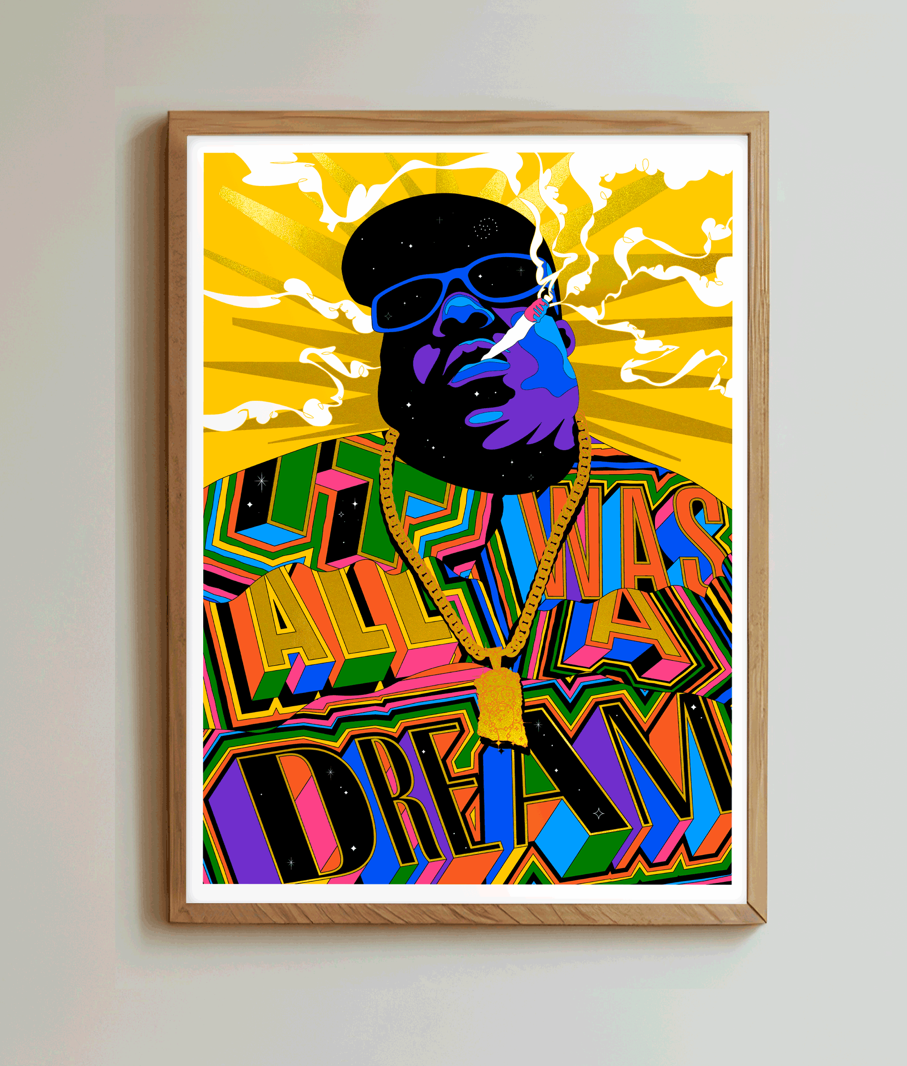 **Artist Proofs** The Notorious B.I.G [Gold Print] Officially Licensed